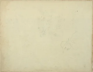 Caricature of a Man Wearing a Broad-Brimmed Hat