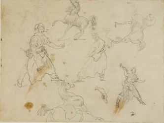 Studies of Blacksmiths and Horses