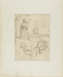 Studies of a Blacksmith and a Horse