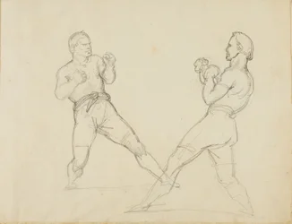 Two Boxers Sparring