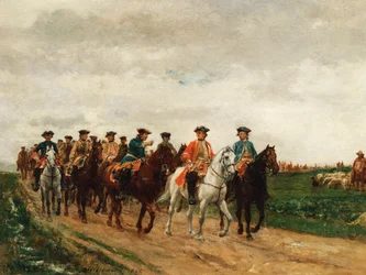 Marshal Saxe and His Troops
