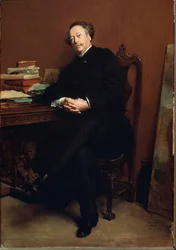 Portrait of Alexandre Dumas Jr. in 1877