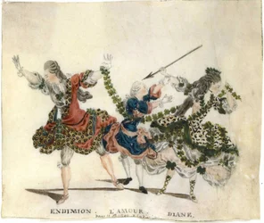Costume design for the ballet Endymion by Gaetano Vestris