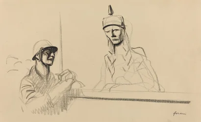 French Soldier Addressing Germania