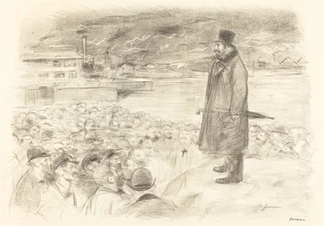 Scene of a Strike (third plate)
