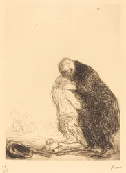 The Return of the Prodigal Son (third plate)