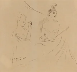 Two Ladies in a Loge, 1886
