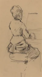 Young Woman Seated at a Piano