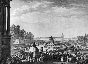 French Revolution: First celebration of freedom on the occasion of the Swiss of Chateauvieux on April 15