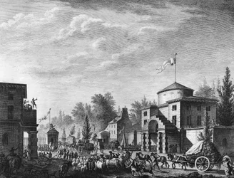 French Revolution: Free entry of the barrier of Paris on May 1