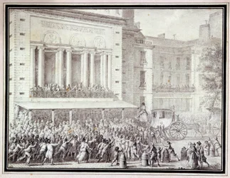 The people closing the doors of the Opera: July 12