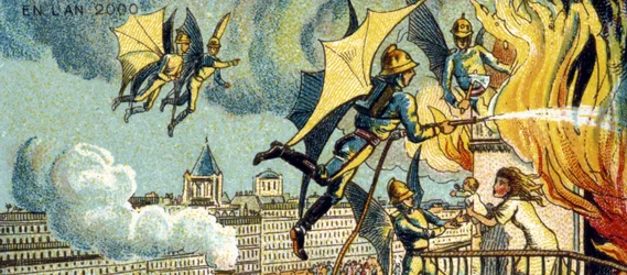 Flying Fireman. From the series Visions of the Year 2000