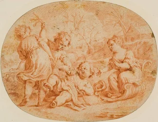 Allegorical Scene with Children Quarreling