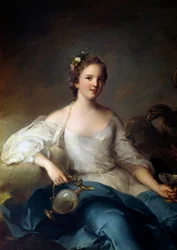Portrait of Charlotte Louise de Rohan-Guemenee, Princess of Masseran, Marquise of Crevecoeur Represented as Hebe