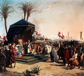 Saint Louis, King of France Receiving Robert Patriarch of Jerusalem in Damietta