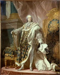 Full-Length Portrait of Louis XV in Coronation Robes