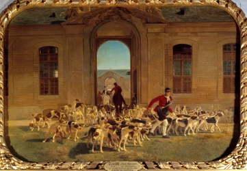 The Pack Leaving the Grand Stables of Chantilly