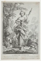 The Industrious Shepherdess, 18th century