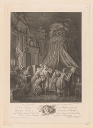 Young Woman Carried to Her Bed
