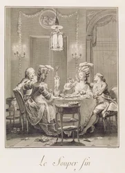 The Fine Supper, engraved by I.S. Helman
