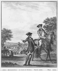 The horse race, engraved by Heinrich Guttenberg