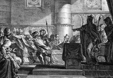 Clergy between clergy and nobility gathered in Parliament in Epernay (Marne) by Charles the Bald (846)