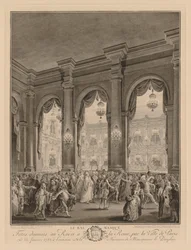 The masked ball given at the City Hall, January 23, 1782