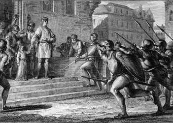 Popular revolt in Rouen, Normandy, 943: Louis IV d