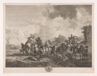 Resting Hunting Party by a Fountain (La Fontaine de Venus)