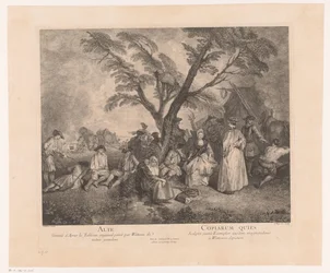 Resting Travelers at a Halt