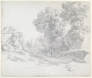 Oaks along the Appian Way near Albano