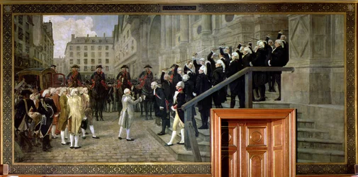 The Reception of Louis XVI at the Hotel de Ville by the Parisian Municipality in 1789