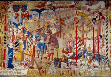Tournament Scene at the End of the 14th Century
