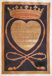 The Crowned Heart of Courage, from the Account of the Funeral of Anne of Brittany