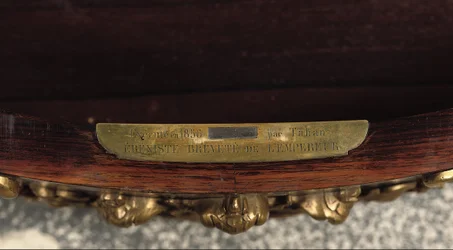 (detail) of a Napoleon III centre table, c.1856