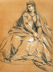 The actress Adrienne Lecouvreur in title role of Andromaque
