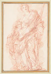 Allegory of Justice with Sword and Scales