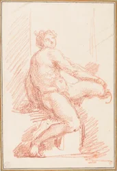 Ignudo from Sistine Chapel Ceiling