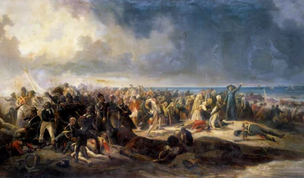Wars of Vendee: The Battle of Quiberon General Lazare Hoche prevented an attempt to debark royalist emigres, linked to the chouans, on 21/07/1795