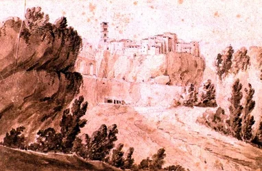 View of the Town of Bracciano