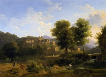 View of a Town in the Sabine Hills