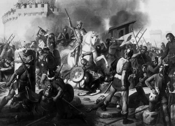 Count Eudes Defends Paris Against the Normans in 886