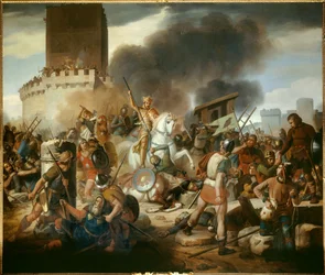 Count Eudes Defends Paris Against the Normans in 886