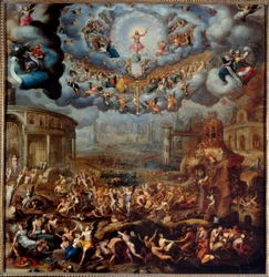 The Last Judgement. Painting by Jean Cousin the Son (1522-1594)