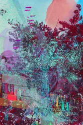 Abstract Glitch Landscape