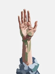 Reaching Painted Hand