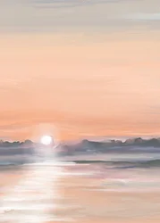 Serene Sunset Reflection