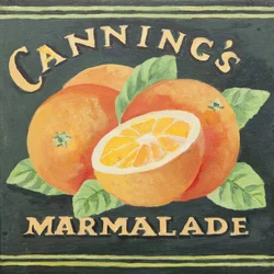 Cannings marmalade can label