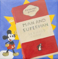 Penguin book with Micky Mouse