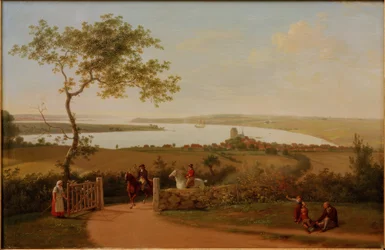 View Over the Little Belt from a Hill Near Middelfart